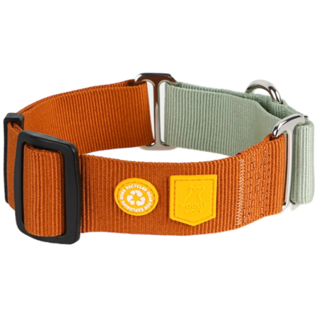 Woolly Wolf Color Block Martingale Collar S (25-35 cm) Terracotta Mix