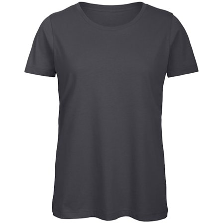 B&C Dam/Dam Organic T-Shirt L Mörkgrå