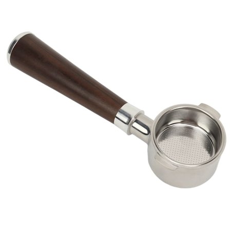 51 mm Bunnløst Portafilter 2 Ører Passer Delonghi Kaffemaskin Rustfritt Stål Trehåndtak