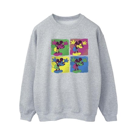 Disney Womens/Ladies Mickey Mouse Pop Art Sweatshirt L Sports G