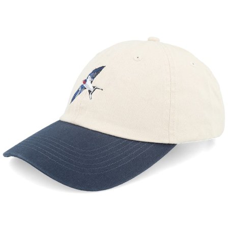 Wild Spirit - Bege unconstructed Boné - Swallow Bird Washed Stone/Navy Dad Cap @ Hatstore