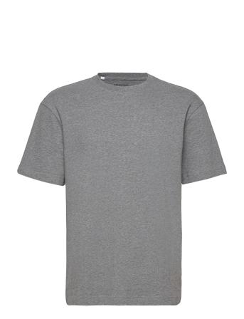 Slhloosegilman220 Ss O-Neck Tee S T-shirts Short-sleeved Grå Selected Homme
