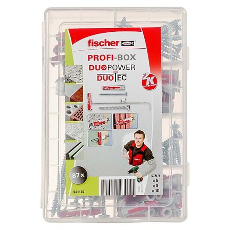 FISCHER SORTIMENTSBOKS 4MED 45 DUOPOWER + 10 DUOTEC + 36 SKRUER