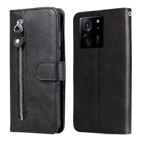 Xiaomi Redmi K60 Ultra/13T/13T Pro Kotelo Iskunkestävä Kuori Vetoketjullinen Tasku Lompakko Jalusta Puhelinkotelo