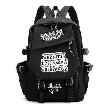 25-26 Stranger Things -reppukoululaukku teineille, monitoiminen, suuri kapasiteetti, kestävä materiaali, useita värejä
