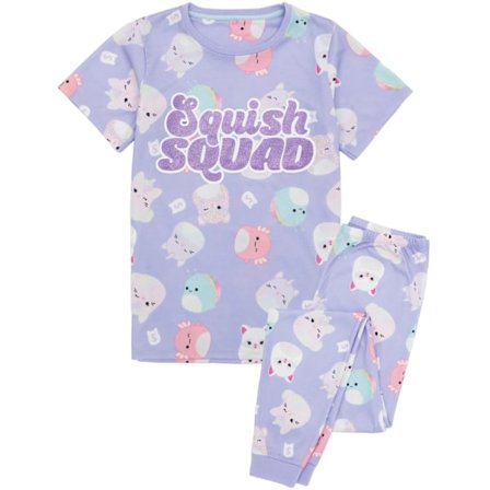 Squishmallows Pyjamas för barn 5-6 år Lila