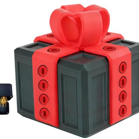 Ny Prank Box – Den Irriterende Skrue Midterfinger Gaveæske, 3D Puzzle Prank Legetøj, Sjov Jule Låse Trick Æske