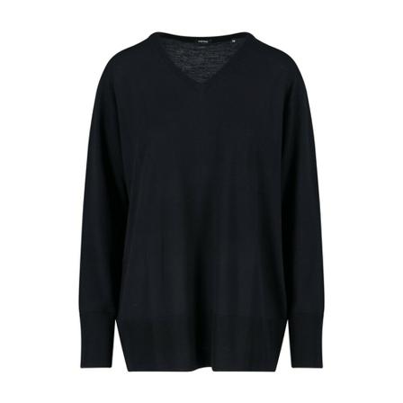 Aspesi, V-neck Knitwear Zwart, Dames, Maat:XS