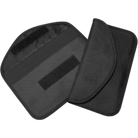 2 stk. Signalblokkeringspose, Anti-RFID bilnøkkelveske, Anti-sporing og skjermende RFID signalblokkeringspose, kompatibel mobiltelefon personvern Pro