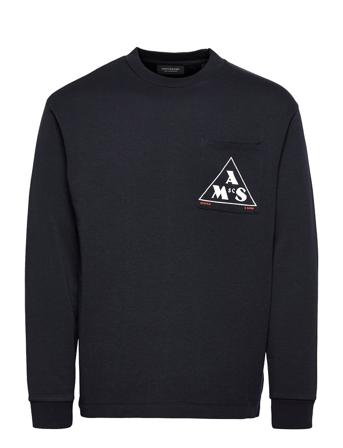 Graphic Logo Long-Sleeve Black Scotch & Soda