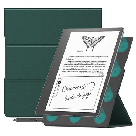 För Amazon Kindle Scribe Magnetic E- case Pu Läderställ Cover