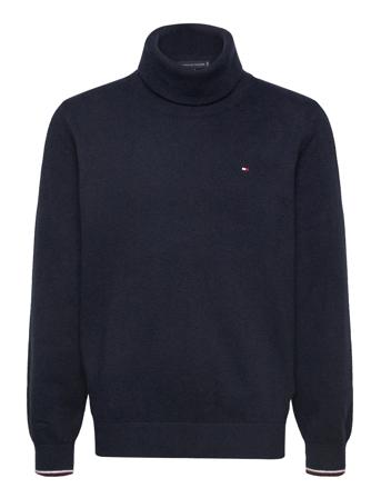 Essential Reg Turtleneck Sweater Tops Knitwear Pullovers Navy Tommy Hilfiger