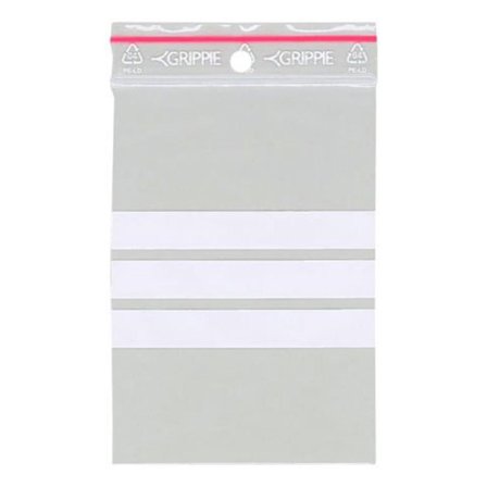 GRIPPIE Blixtlåspåse med skrivfält 70x100mm 1000/fp - Lyreco - Emballage och lagerutrustning - Bärkassar och Påsar - Blixtlåspåsar