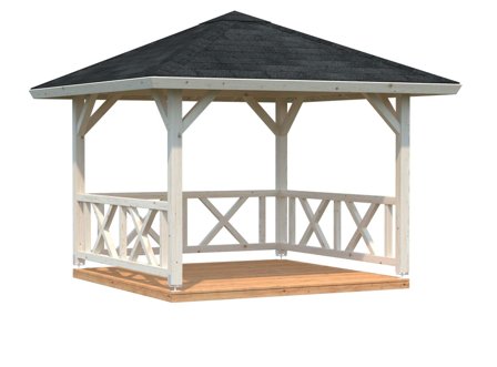 Palmako Betty Paviljong 9 m², utan golv, obehandlad, Uterum