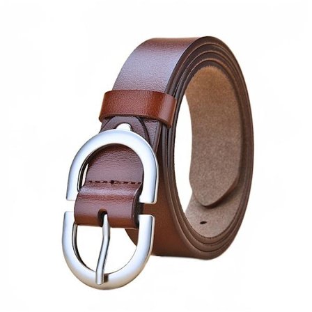 Bælte Dame Alsidigt Bælte Herre Retro Kohud Slidstærk Jeans med Stift Spænde Dekoration