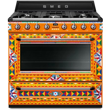Smeg TR90DGC9 D&G Divinia Cucina liesi kaasukeittotasolla, 90 cm