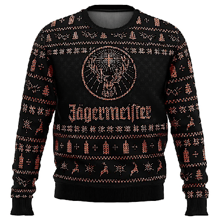 Jagermeister Full Julgenser Genser Herr 3D Genser Topper 2