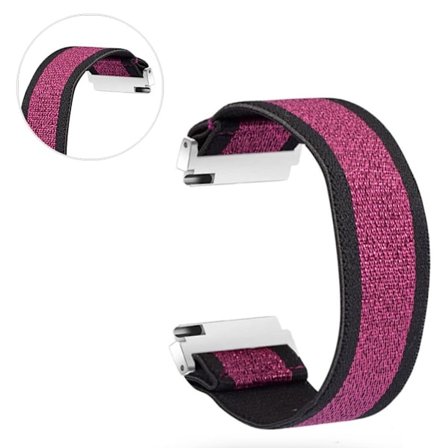 Huawei Watch GT 2 42mm color nylon watch band - Black / Rose