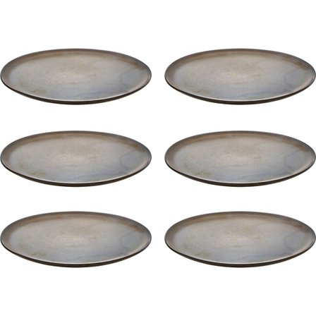 Aida RAW Frokosttallerken 23 cm. 6 stk. Metallic Brown' - 'Metallisk brun