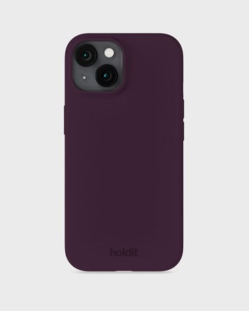 HOLDIT Silicone Case iPhone 14/13 Deep Plum, Tøj & Bolig, Elektronik, Telefon & Mobiltilbehør