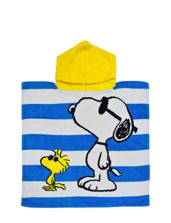 Poncho Snoopy 50X100Cm, 100% Cotton Home Bath Time Towels & Cloths Towels Multi/patterned BrandMac