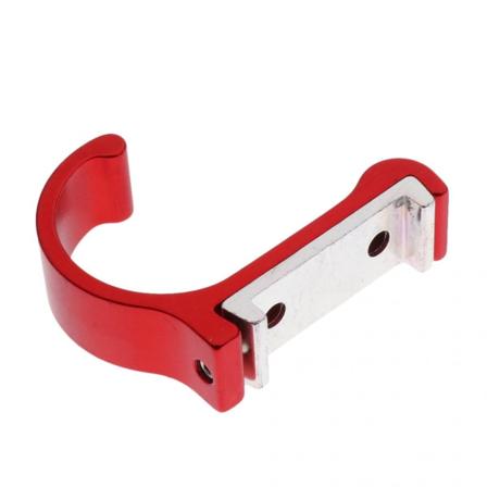 rymd aluminium enkelkrok väggrock kappa kläder röd klänning