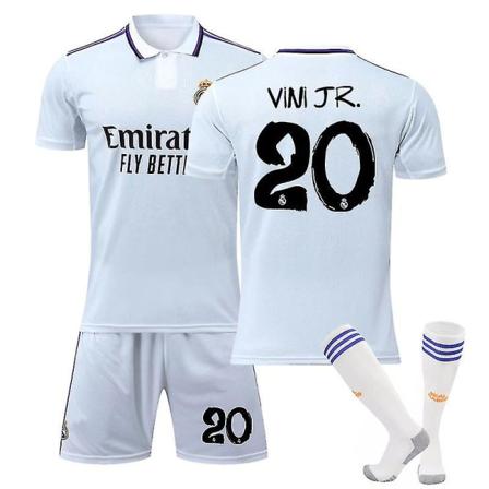 2022-2023 Ny säsong Real Madrid Hemma Vinicius Junior #20 Kit 22 kids