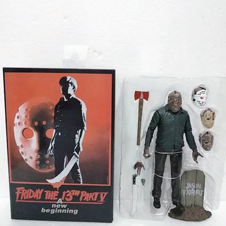 NECA Fredag den 13. Figur Legetøj Freddy Jason Voorhees Blod Action Figur Jason Samlermodel Jul Halloween Gave