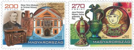 Ungarn - Museer - Postfrisk sæt 2v