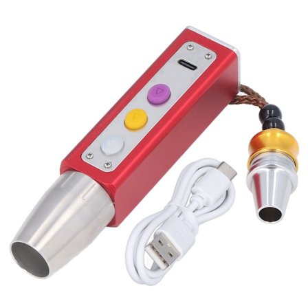 Smykke Lommelygte 3LED 3 Lystilstande USB Opladning Bærbar Lille Jade Smykke Identifikation Lommelygte Rød