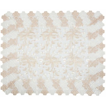 1 Pack Spets Soffa Överdrag, Broderade Soffa Överdrag, Möbler Skydd Bordsduk (60X70CM/23.6X27.6inch)