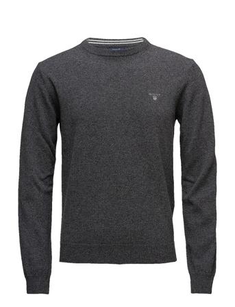 Superfine Lambswool Crew T-shirts Long-sleeved Grå GANT