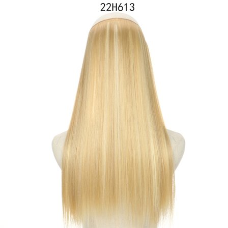 MERISIHAIR Long No Clips Invisible Wire Hair Extensions 16 22 32" Syntetiskt Vågigt Svart Brun One Piece Hairpiece Hårförlängning