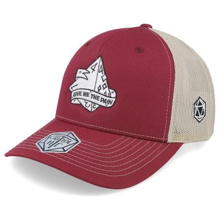 Critiql Hit - Rouge trucker Casquette - D4 Dice Ultimate Pain 112fp Split Cardinal/Tan Trucker @ Hatstore