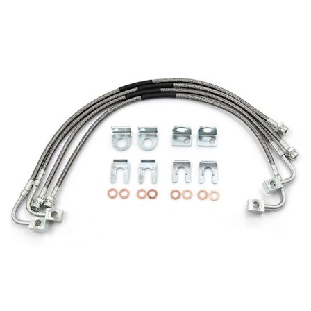 Ruostumattomasta teräksestä valmistetut jarruletkut Jeep Wrangler JK 2007-2018 -malleihin - 89716