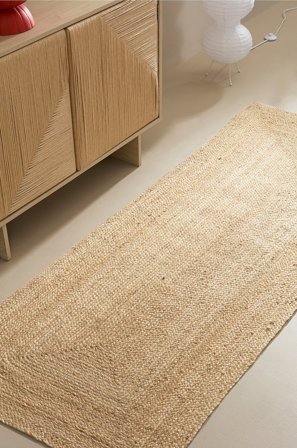 Jotex - Juteteppe Jute/Jute Natural AZZURA - Kjøp Jutetepper hos Jotex