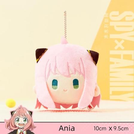 Ny SPY×FAMILY Anya Forger Loid Forger Kawaii Plushet Vedhæng Q Version Avatar Tilbehør Nøglering Taske Tilbehør Børnegaver Ania