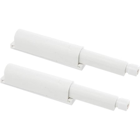 Hot 2 trykknapper til skabslåger - Håndtagsfrie skabslåger - Magnetisk berøringsskuffe - Usynlig døråbner (hvid)