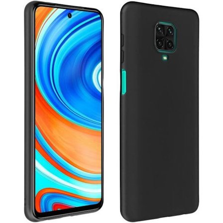 Coque - AVIZAR - Xiaomi Redmi Note 9 Pro Max/9 Pro/9S - Silikon Flexibel - Ultra-tunn - Svart