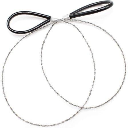 72 cm lang mini rustfri ståltrådssav, kommandosav, rustfri stål håndlomme trådssav