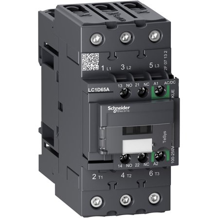 Schneider Electric LC1D65AKUE Kontaktor 3-polet, 100-250 V 65 A, Elfordeling & strømforsyning