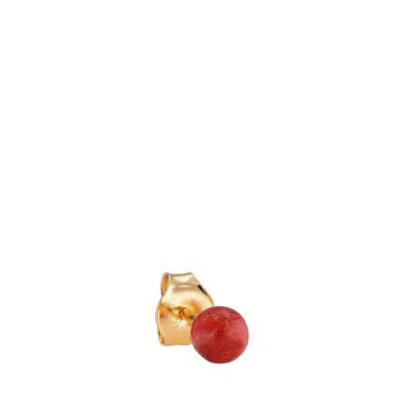 Jane Kønig Splash earpiece | Golded | Single Earring , Rood , Dames , Maat: ONE Size