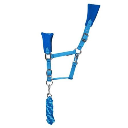 Hy Dynamizs Fleece Horse Headcollar Och Leadrope Small Pony Cob