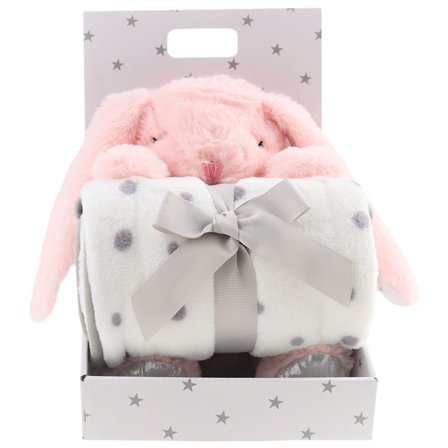 Fleeceteppe & Kosedyr Rosa Kanin