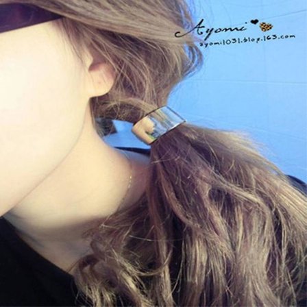 4 st metall cirkel hästsvanshållare hårband guld manschett metall hårband hårrep elastiskt hårklämma H