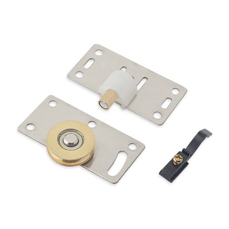 2 par skydedørsruller skab skydbare remskiver dør, remskive skydbar enhed hardwaretilbehør, til skab garderobe