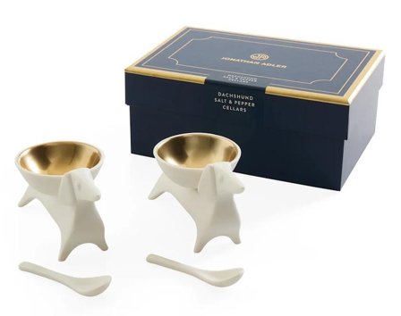 Jonathan Adler Dachshund Salt-&-Pepper H19,3