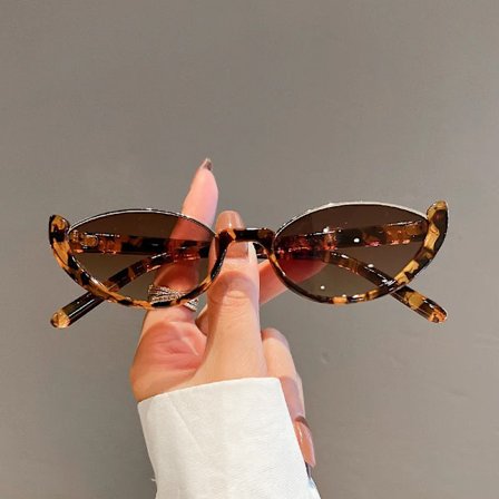 2023 Retro Small Half Frame Sunglasses Women Cat Eye Sun Glasses Trendy Modern Eyewear Fashion Luxury Brand Designer Shades