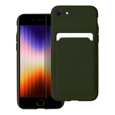 iPhone 7/8/SE (2020/2022) Cover Forcell Kortholder - Grøn