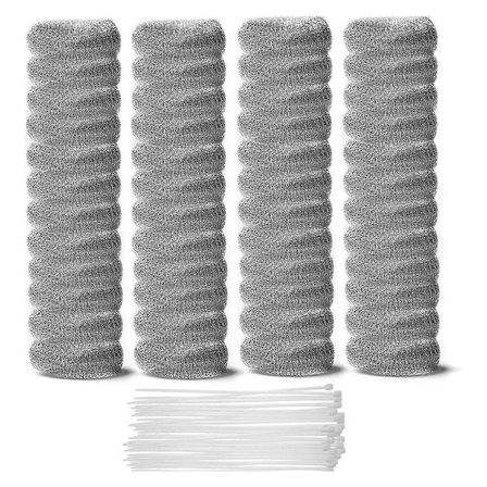 24 st Tvättmaskin Avlopp Ludd Filter, Ludd Filter, Ludd Fångare för Tvättmaskin, med 24 Nylon Kabelband